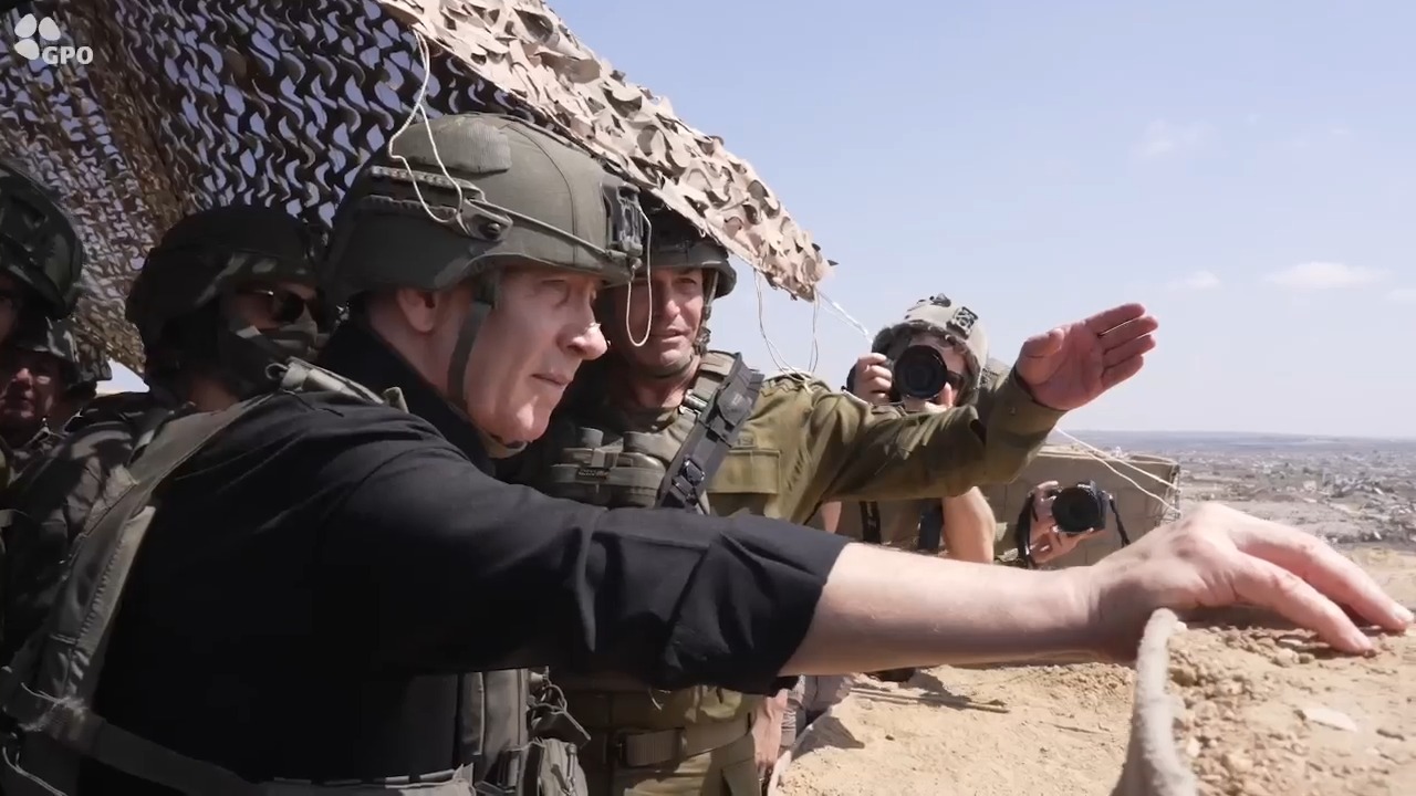 ראש הממשלה ביקר היום ברצועת עזה: "אנחנו שולטים בשטח ולא נסוג"