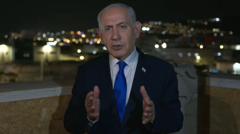 נתניהו מגג הבניין: טראמפ אמר שרק אני יכול לסיים את האיום