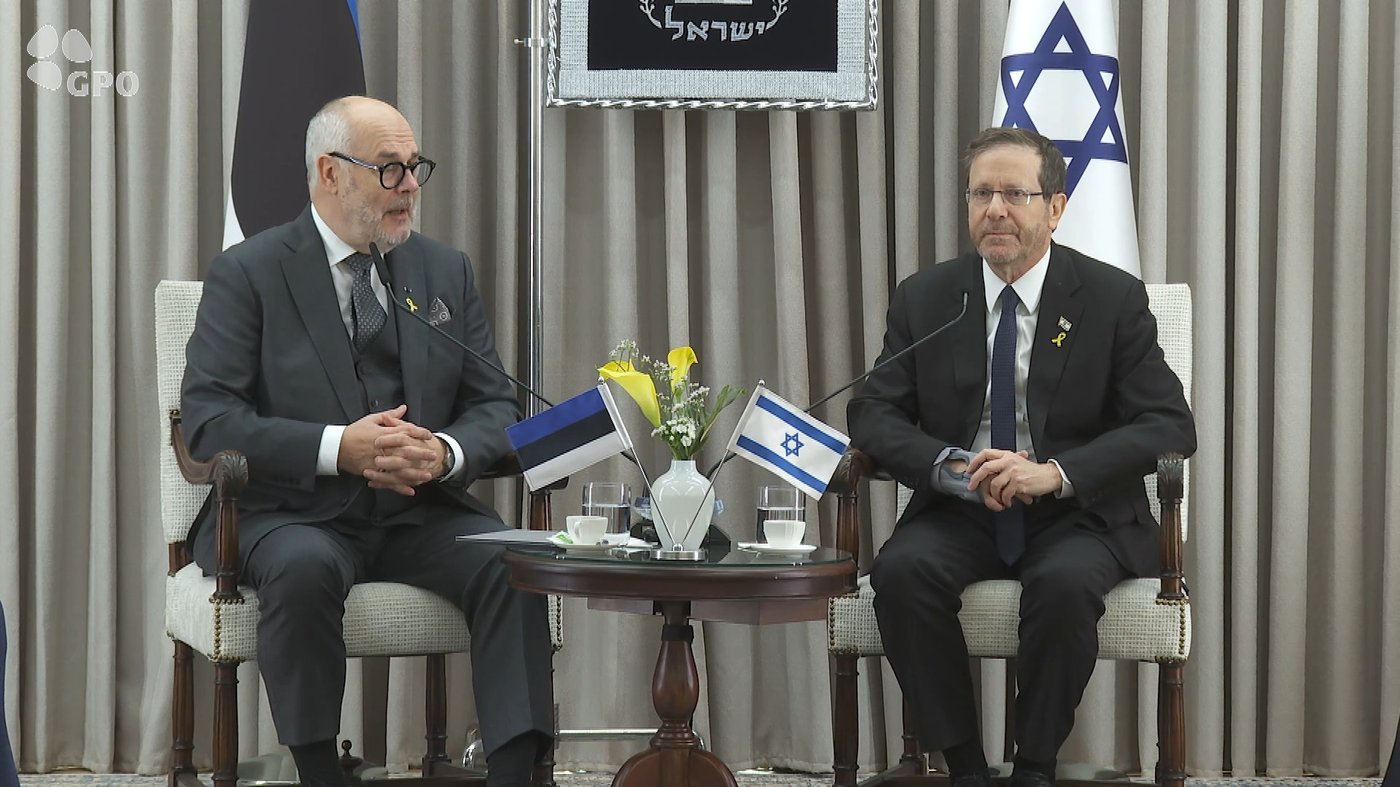 הנשיא הרצוג עם נשיא אסטוניה