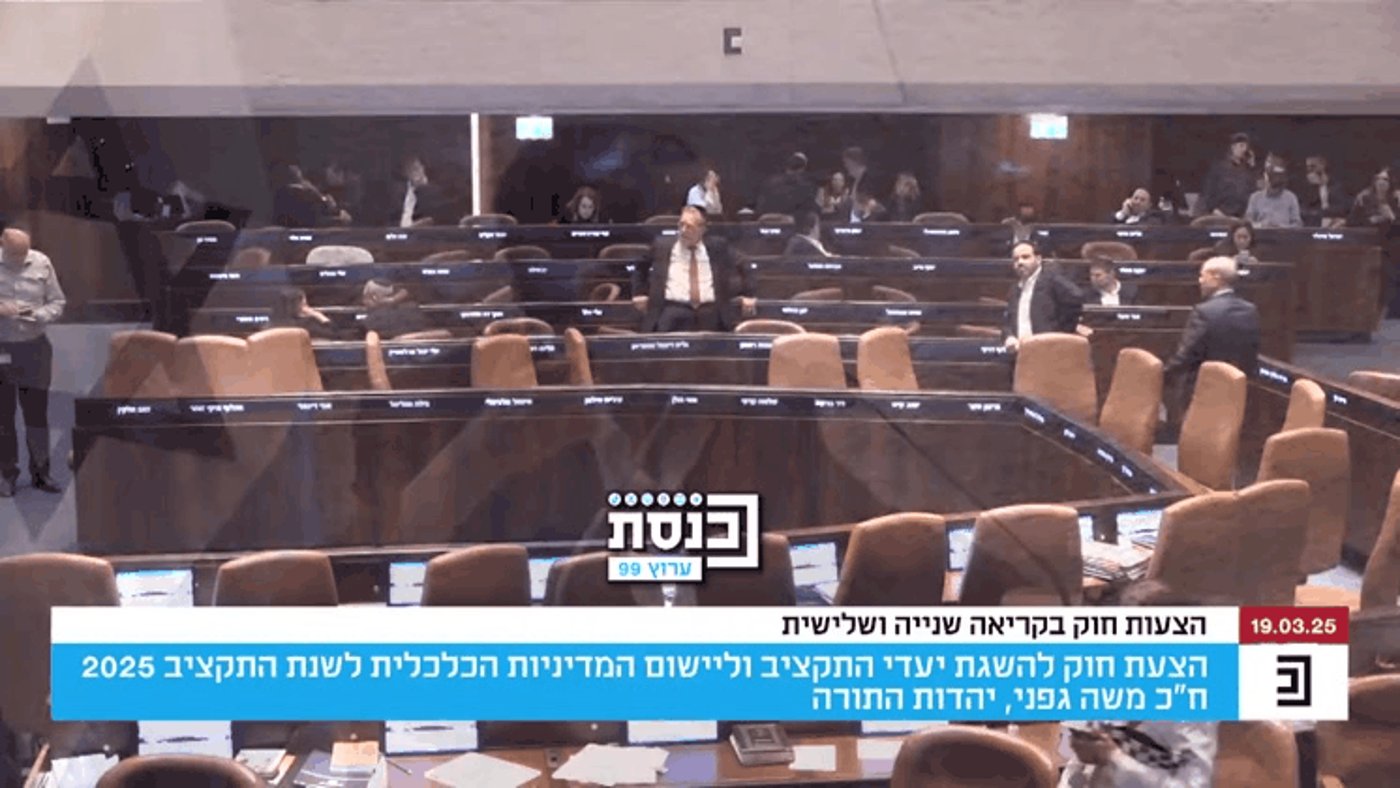 תחת צעקות של האופוזיציה - התקציב מגיע לכנסת