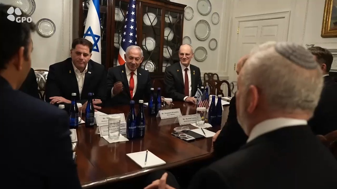 פגישת נתניהו עם שר המסחר