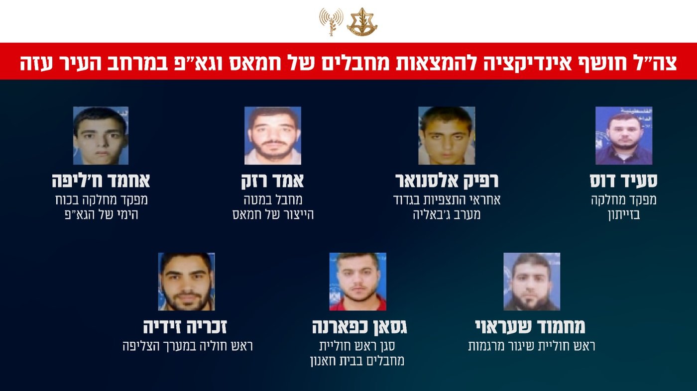 המחבלים הבכירים הפעילים ברצועת עזה