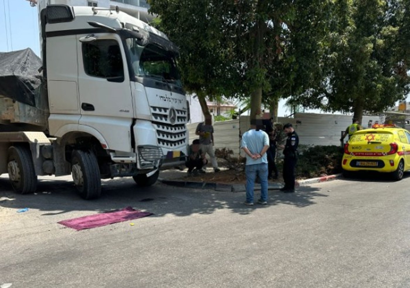 זירת התאונה