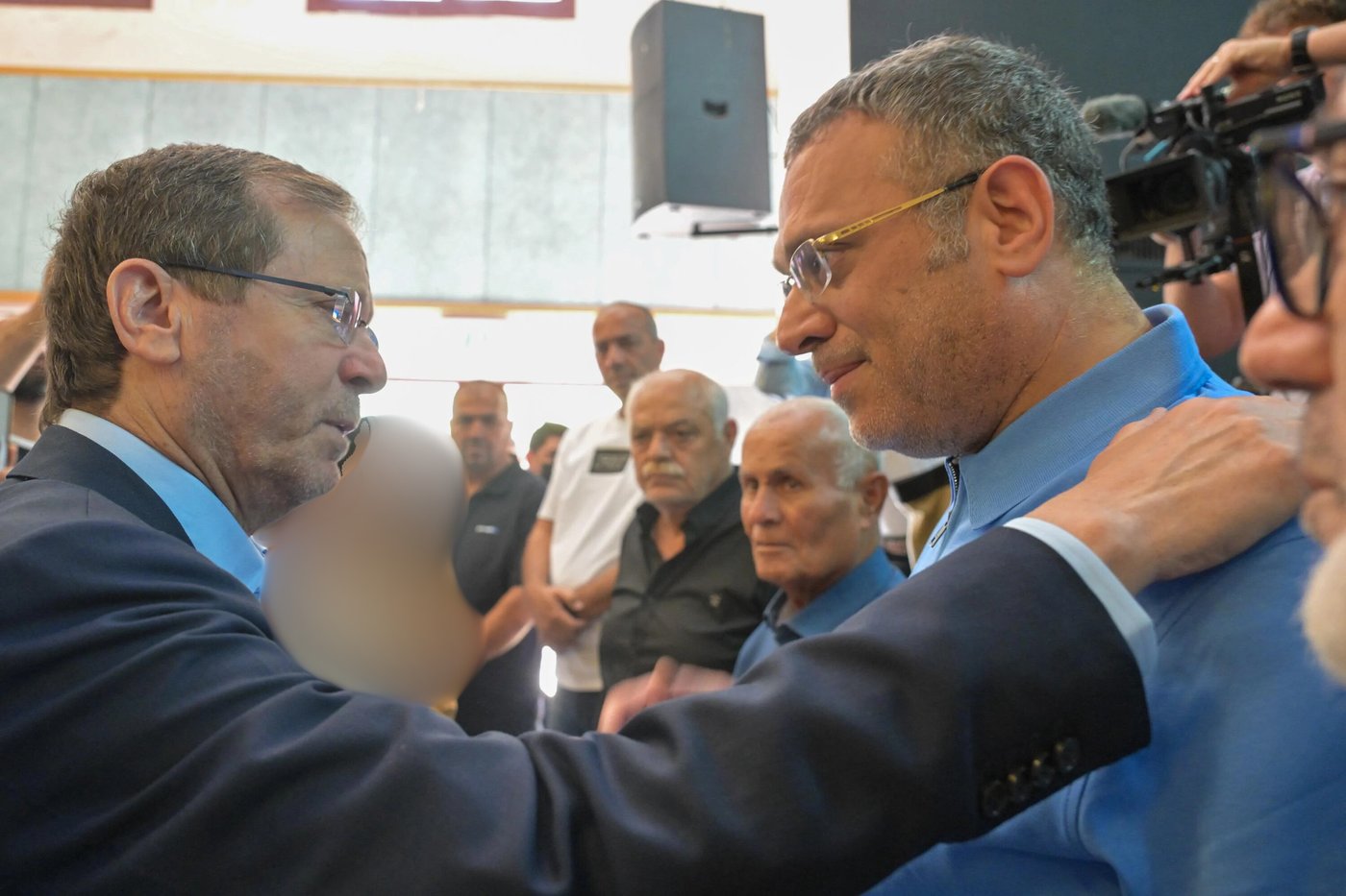 הנשיא יצחק הרצוג בביקור בטמרה