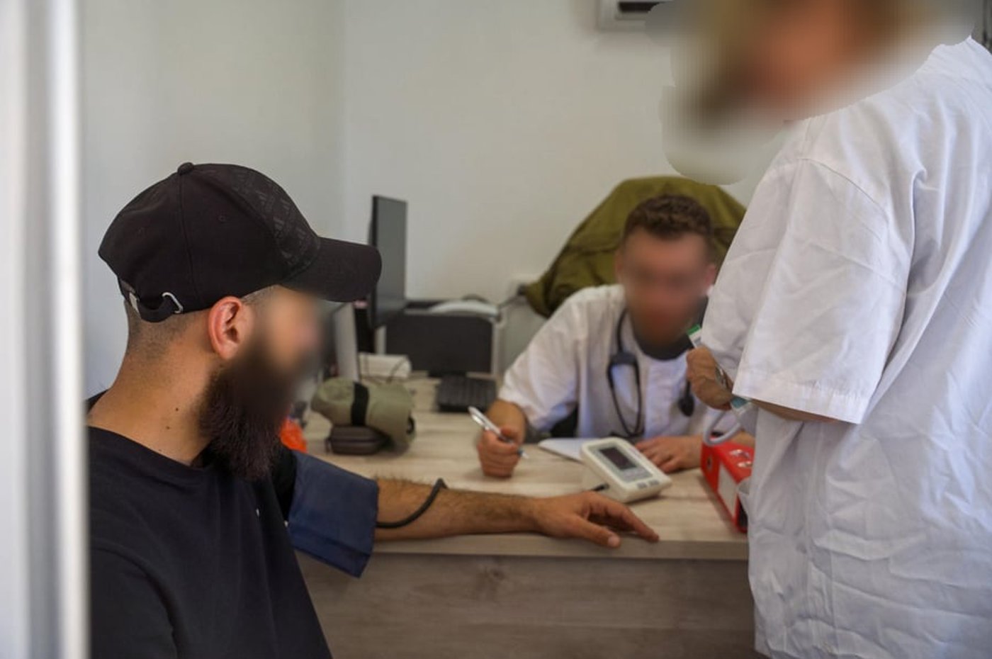 תיעוד מהמתקן הקדמי הנייד למיון וטיפול בפצועים בסוריה
