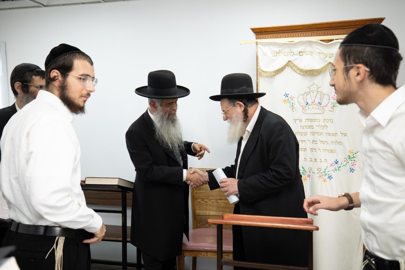 הגאון רבי שריאל רוזנברג בביקור בנחליאל