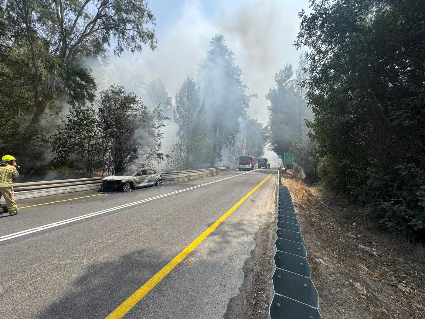 בחסות הרוחות והחום | שריפה גדולה מתפשטת ליד בית שמש 