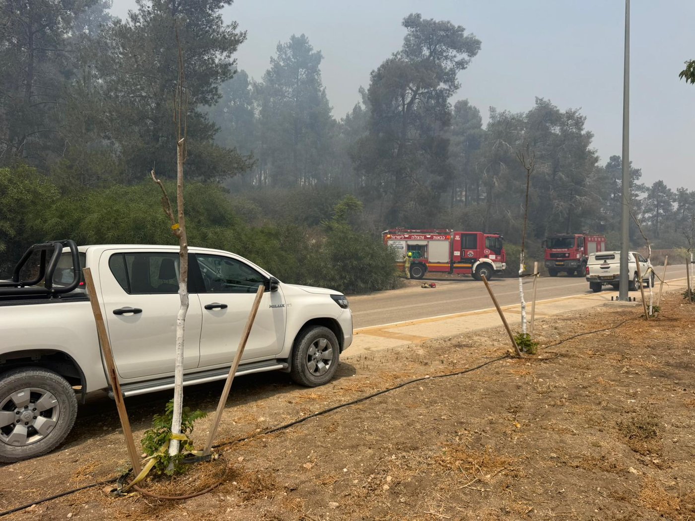 בחסות הרוחות והחום | שריפה גדולה מתפשטת ליד בית שמש 