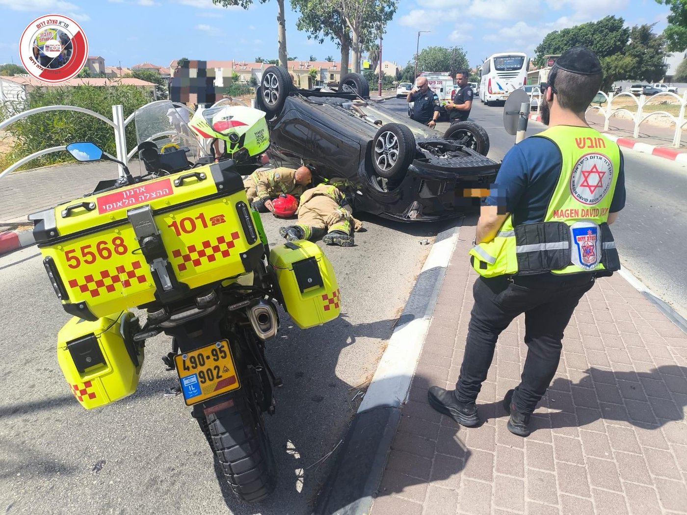 זירת התאונה