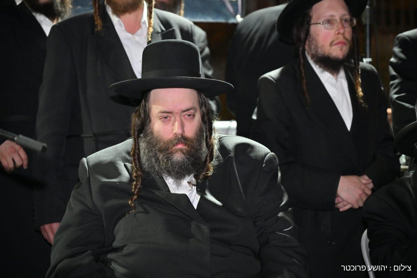 הרה"צ ר' דוד אלתר, שהגיע למחאת קהילות החסידים בשליחות אביו האדמו"ר מגור, בשערי כלא 10