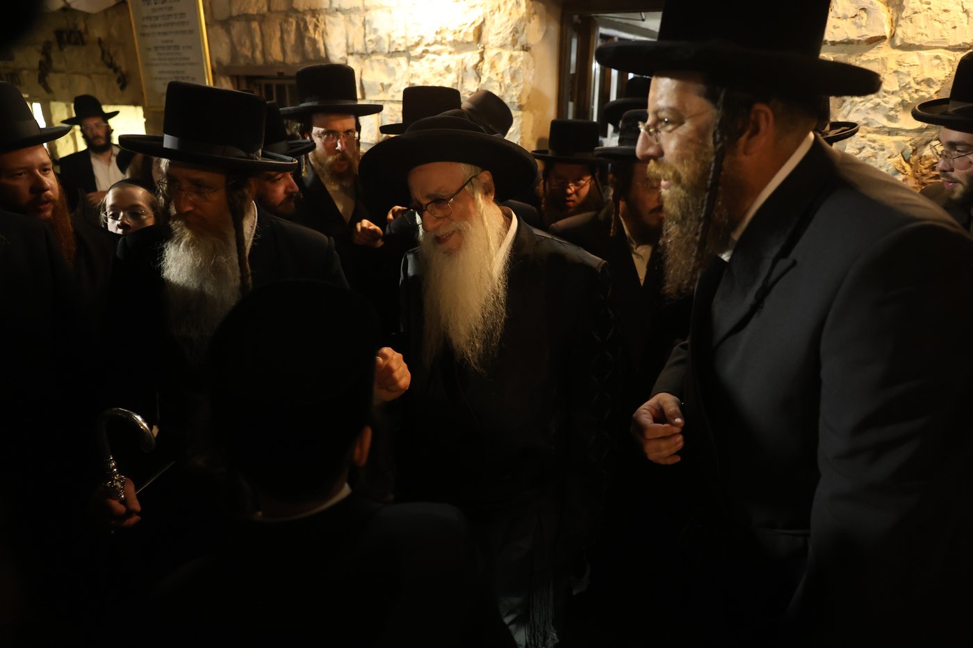 האדמו"ר מצאנז בקבלת קהל בעיה"ק צפת