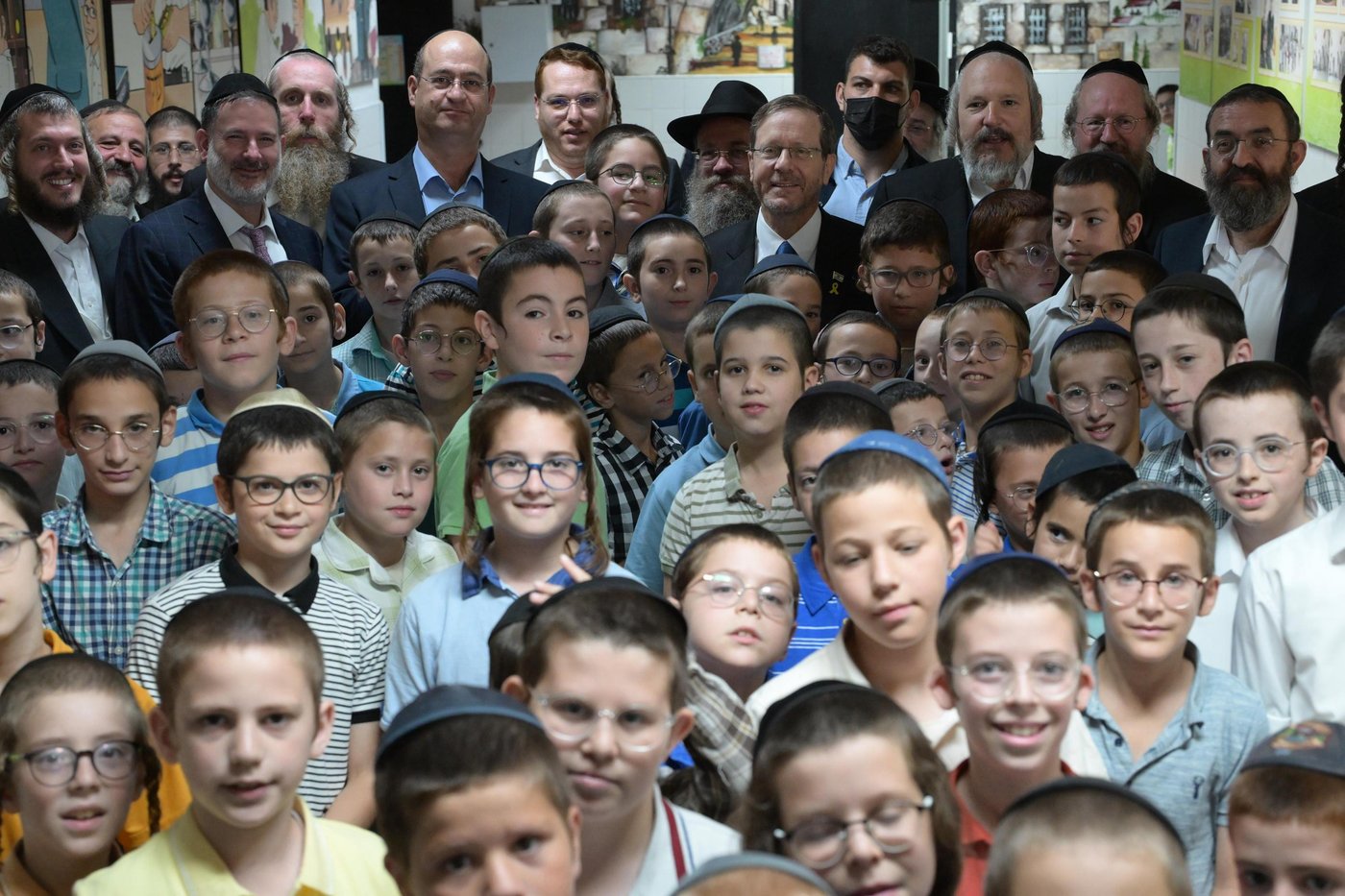 הביקור של הנשיא הרצוג בביתר עילית
