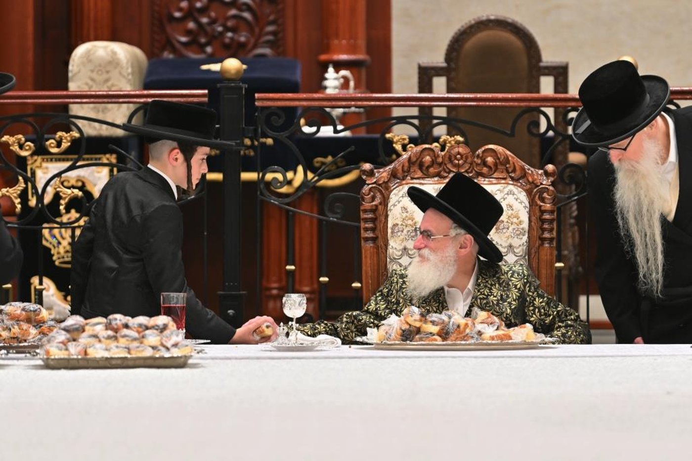 מעמד קבלת פנים להאדמו"ר מויזניץ