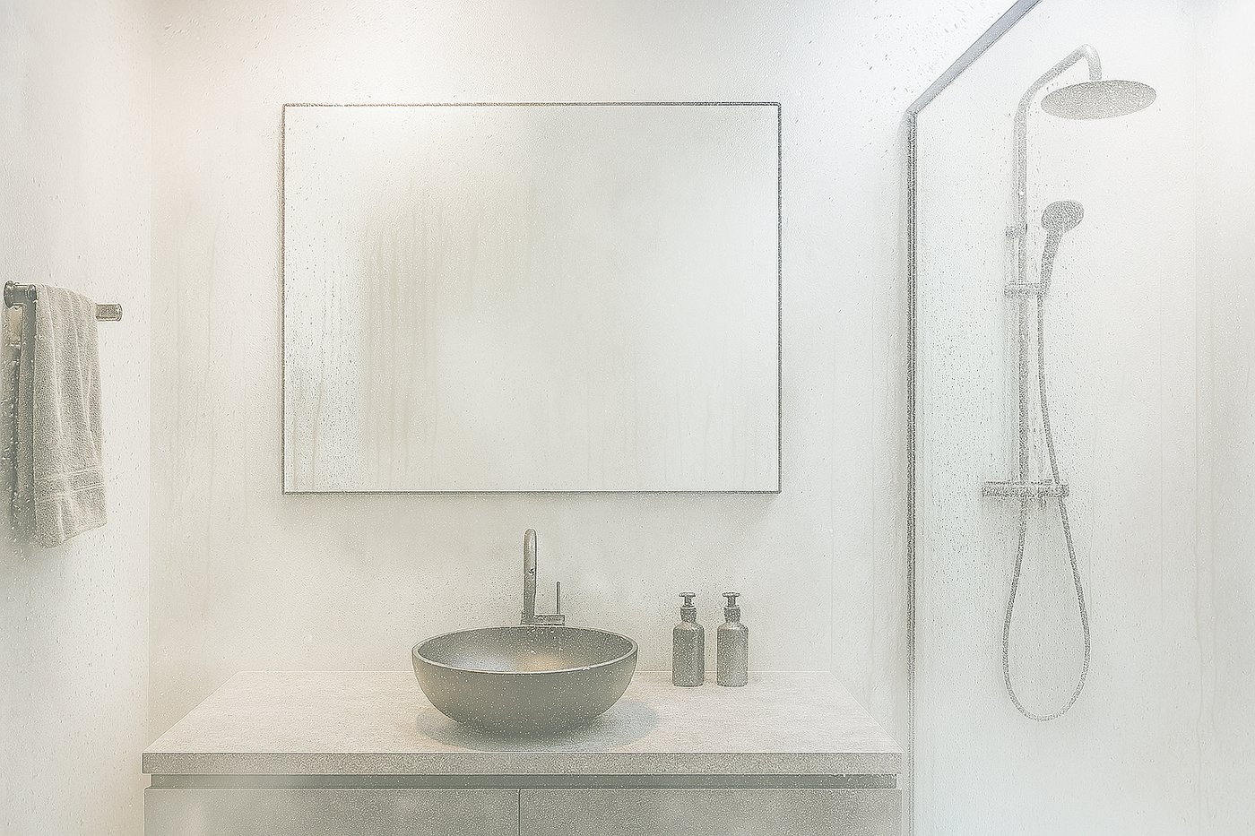  הקירות מזיעים, המראה מתערפלת והתחושה היא כאילו אנחנו בתוך סאונה