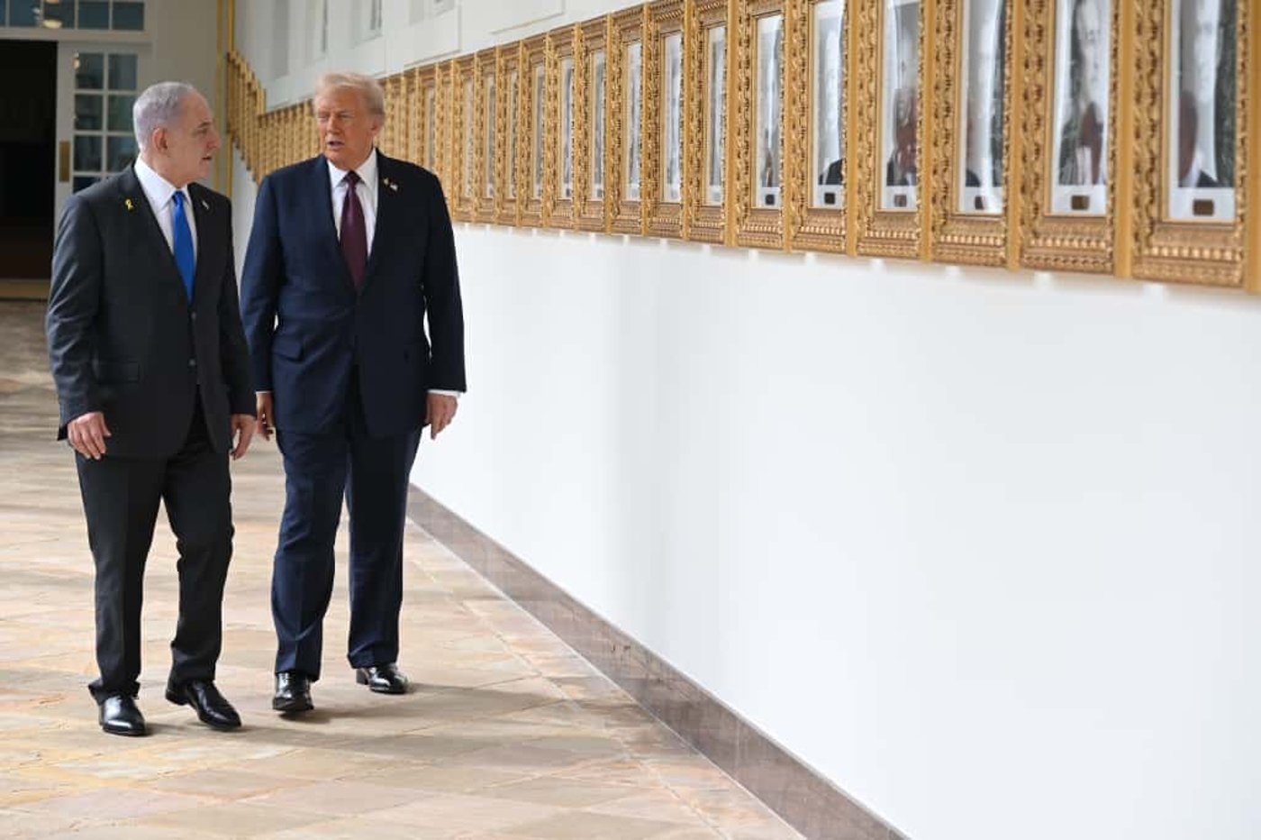 נתניהו וטראמפ בבית הלבן