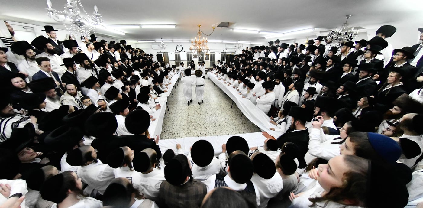 מוצאי יום כיפור בחצה"ק מודז'יץ