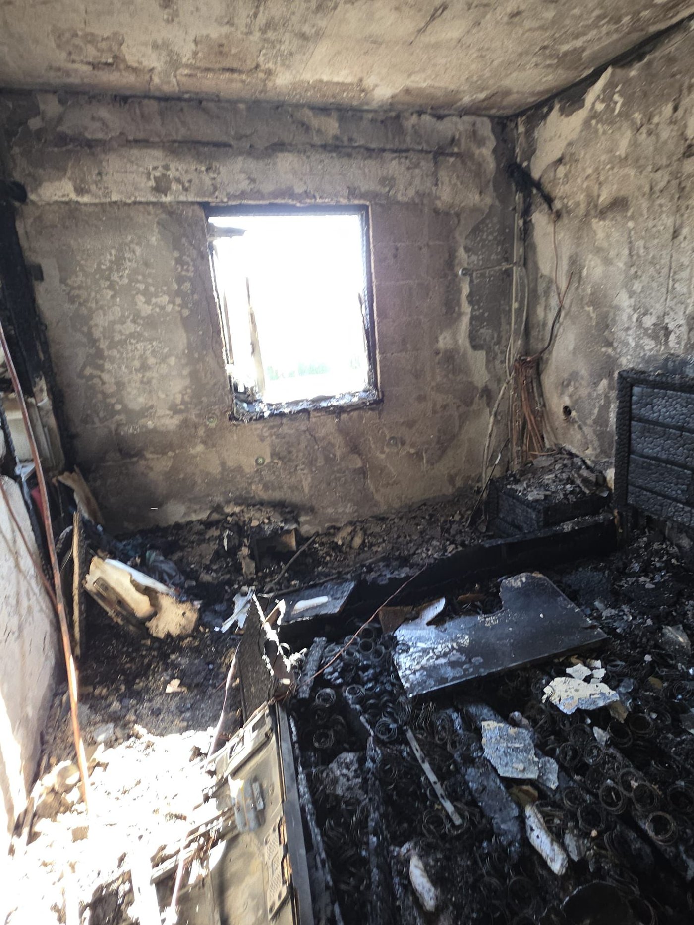 השריפה הבוקר בבת ים