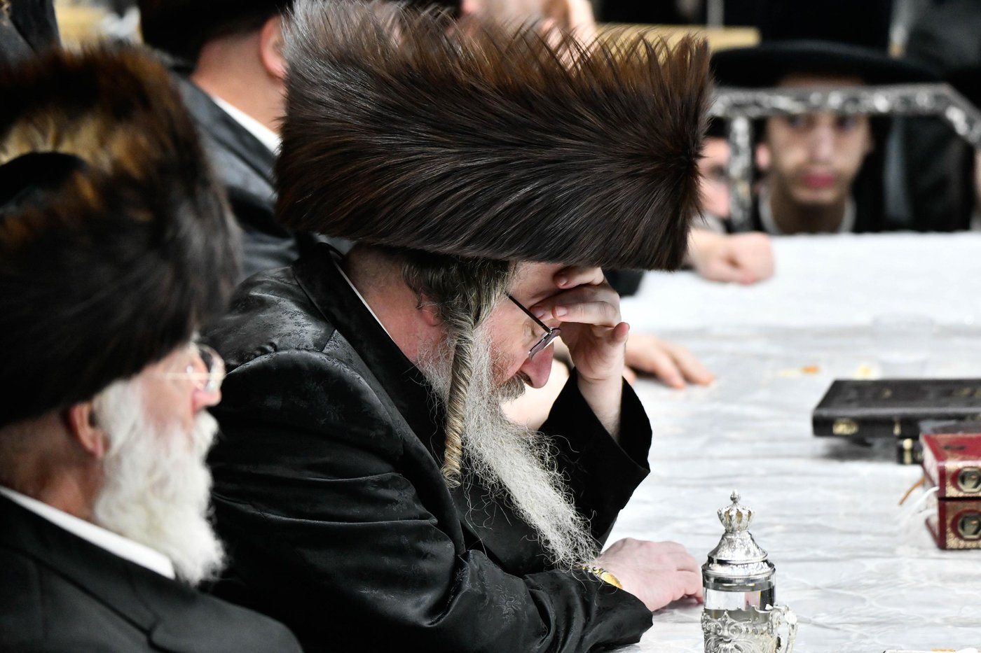 האדמו"ר מביאלה בטיש חול המועד סוכות