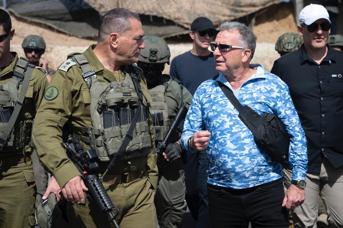 הרמטכ"ל ברצועת עזה  עם בכירי ארה"ב