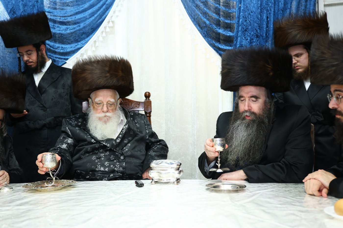 הריש"ב הלברשטאם בביקור אצל האדמו"ר משאץ ויזניץ