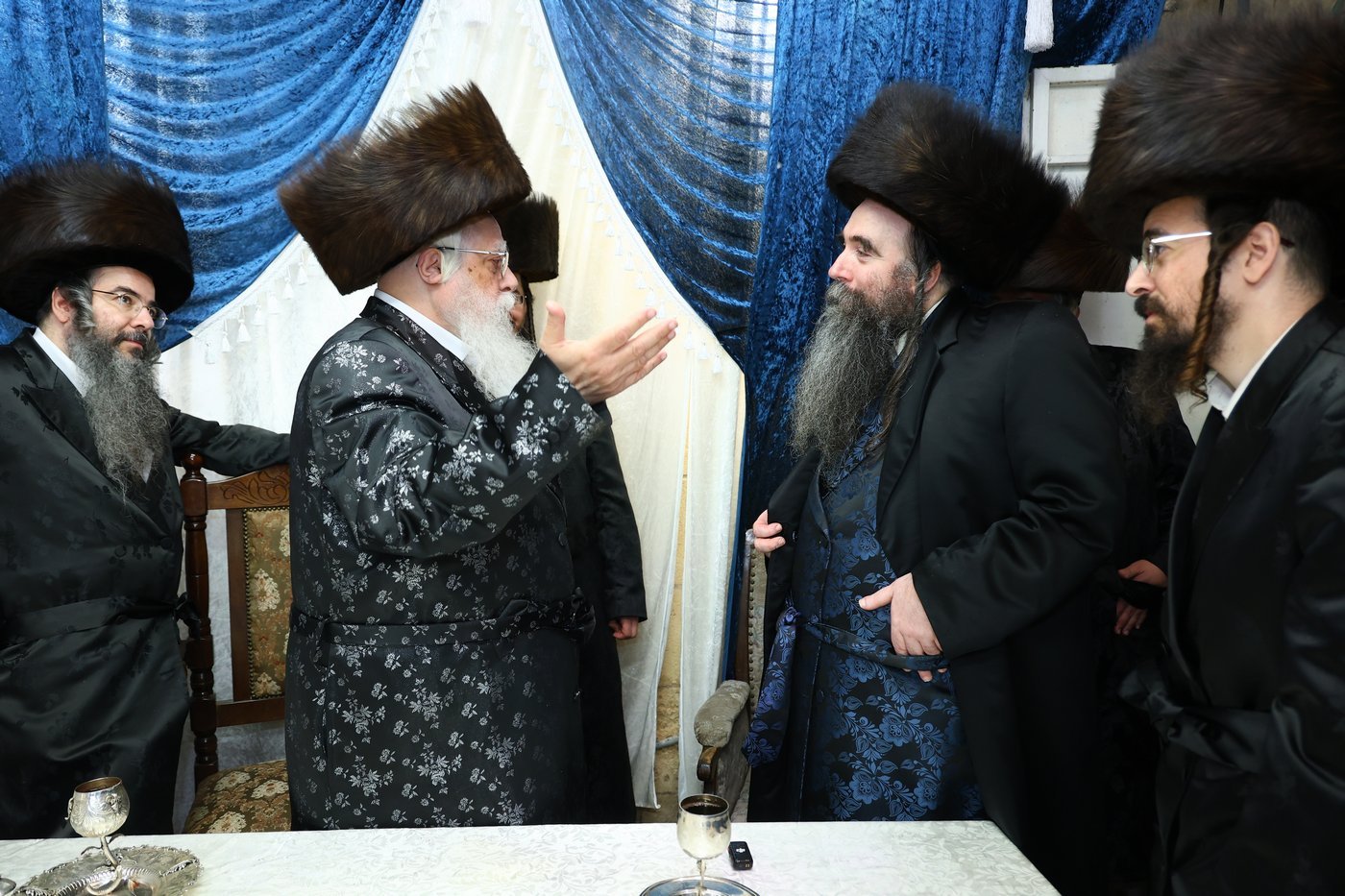 הריש"ב הלברשטאם בביקור אצל האדמו"ר משאץ ויזניץ