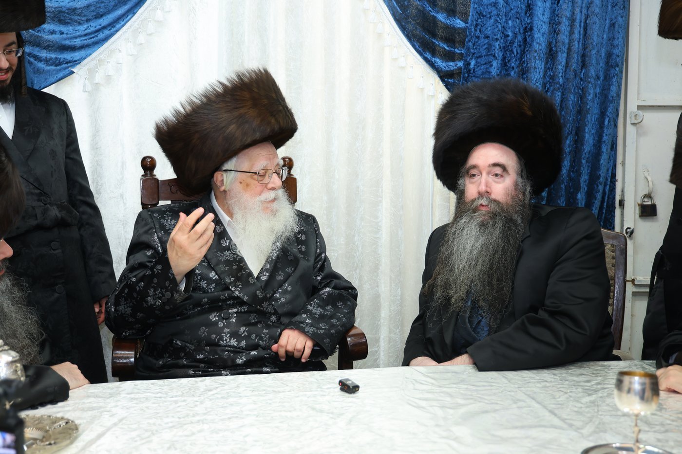 הריש"ב הלברשטאם בביקור אצל האדמו"ר משאץ ויזניץ