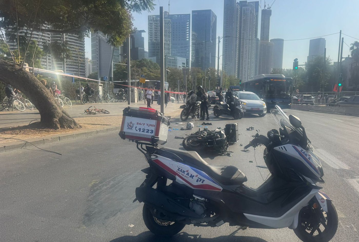 תאונה מחרידה: רוכב אופניים נהרג לאחר שרוכב אופנוע התנגש בו