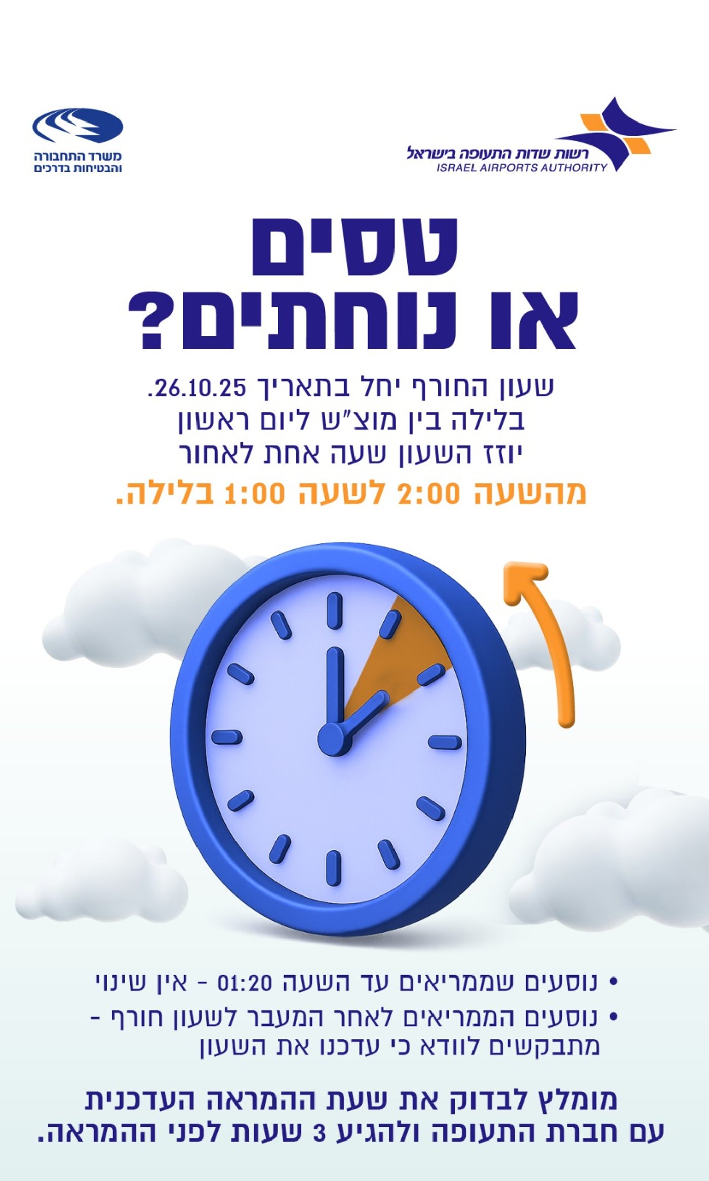 ההנחיות של רשות שדות התעופה