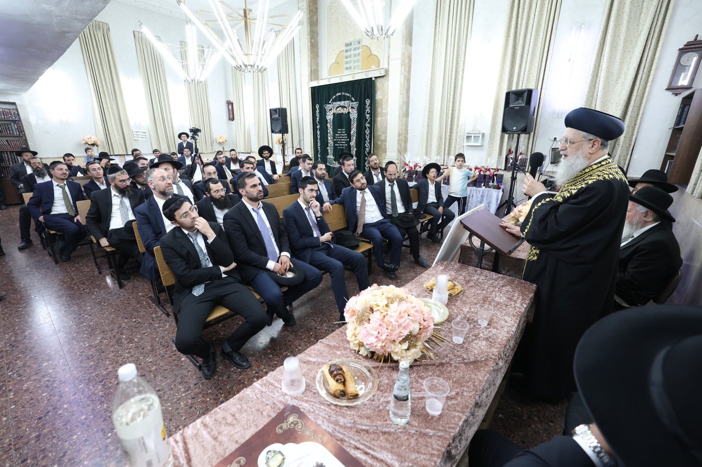 עצרת זיכרון בהיכל ישיבת מרן הגר"ע יוסף זיע"א