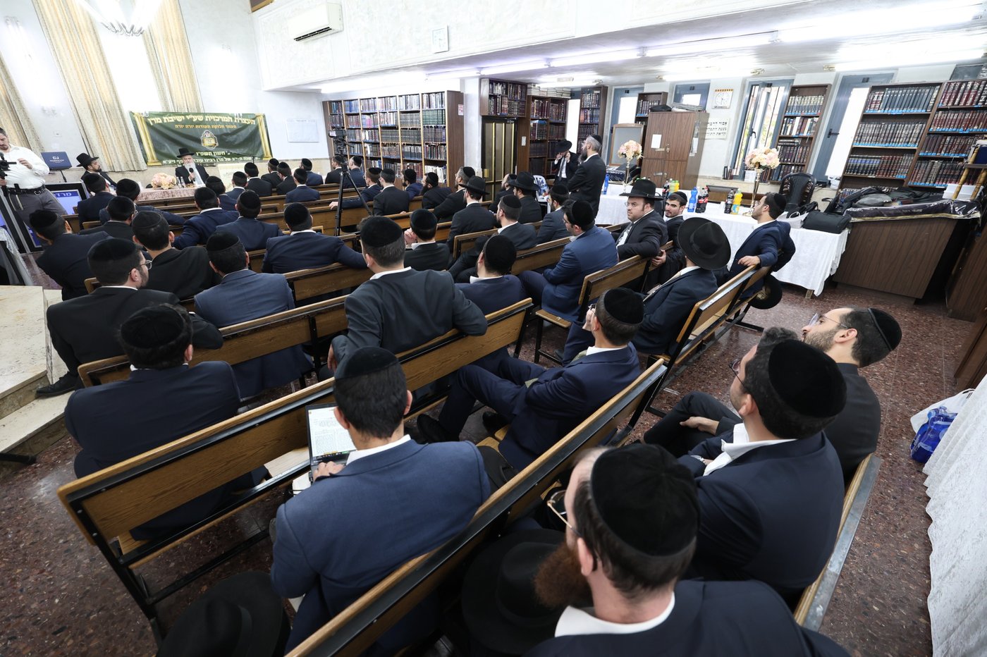 עצרת זיכרון בהיכל ישיבת מרן הגר"ע יוסף זיע"א