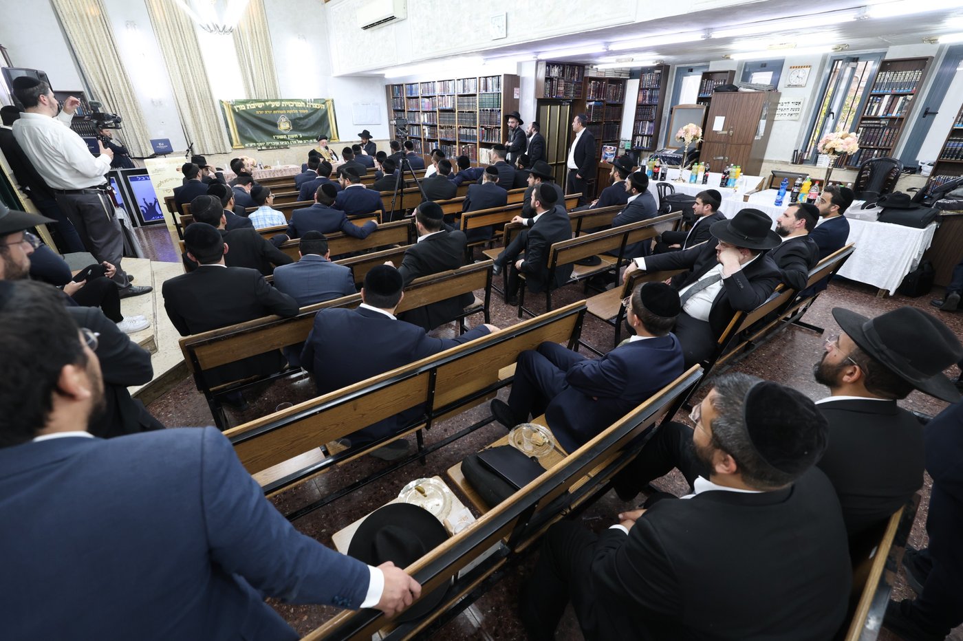 עצרת זיכרון בהיכל ישיבת מרן הגר"ע יוסף זיע"א