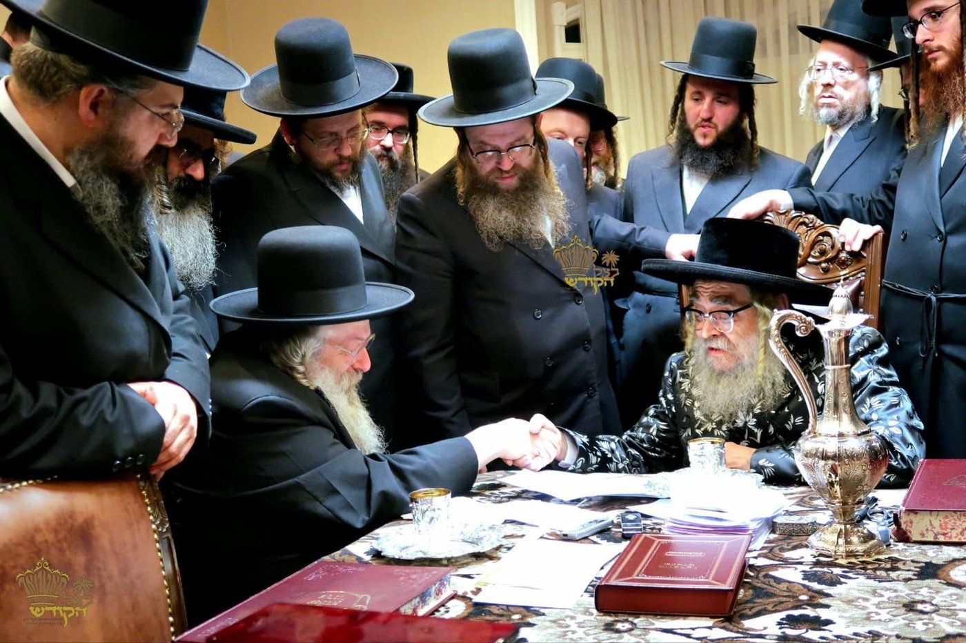 הרה"צ רבי נחמיה אלתר בביקור אצל האדמו"ר מסאטמר 