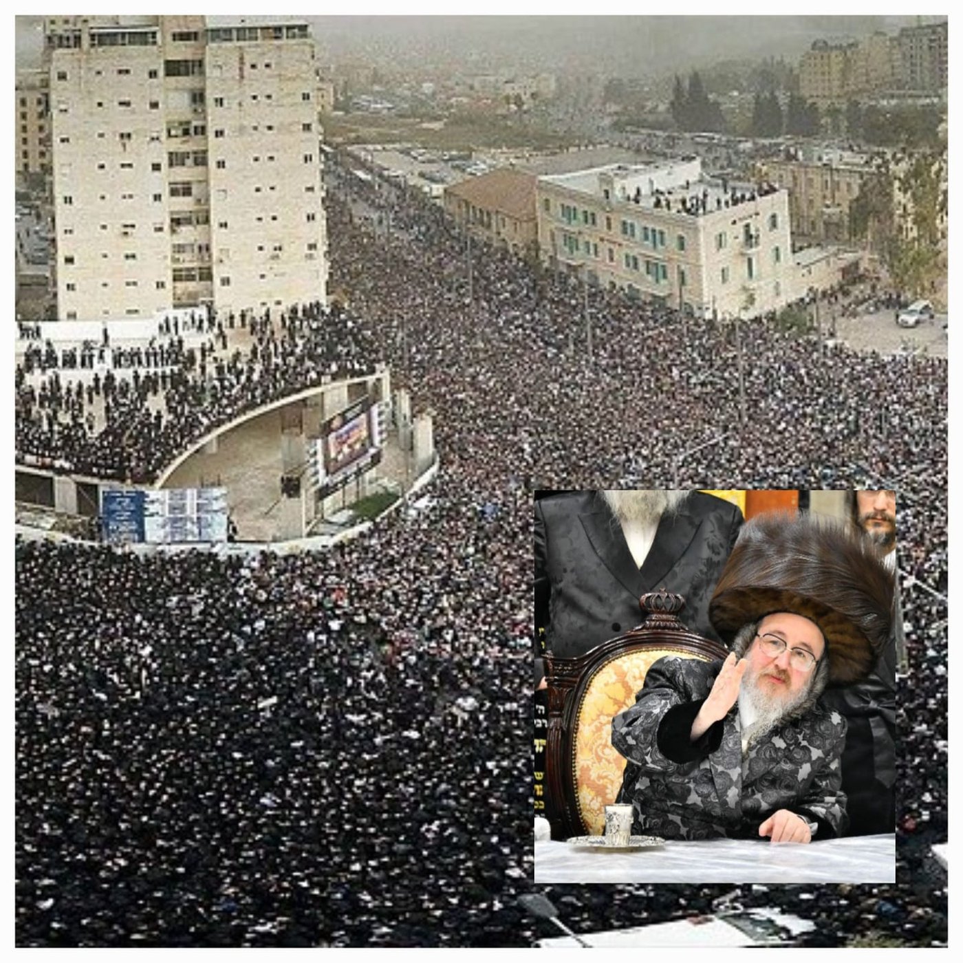 האדמו"ר מביאלה ב"ב, על רקע עצרת המיליון בשנת תשע"ד