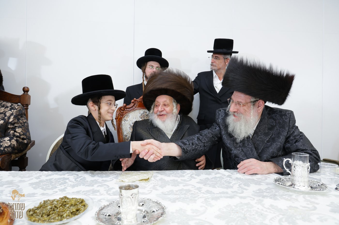 שמחת בר המצווה לנין האדמו"ר מנאראל, ונכד האדמו"ר משאץ ויז'ניץ