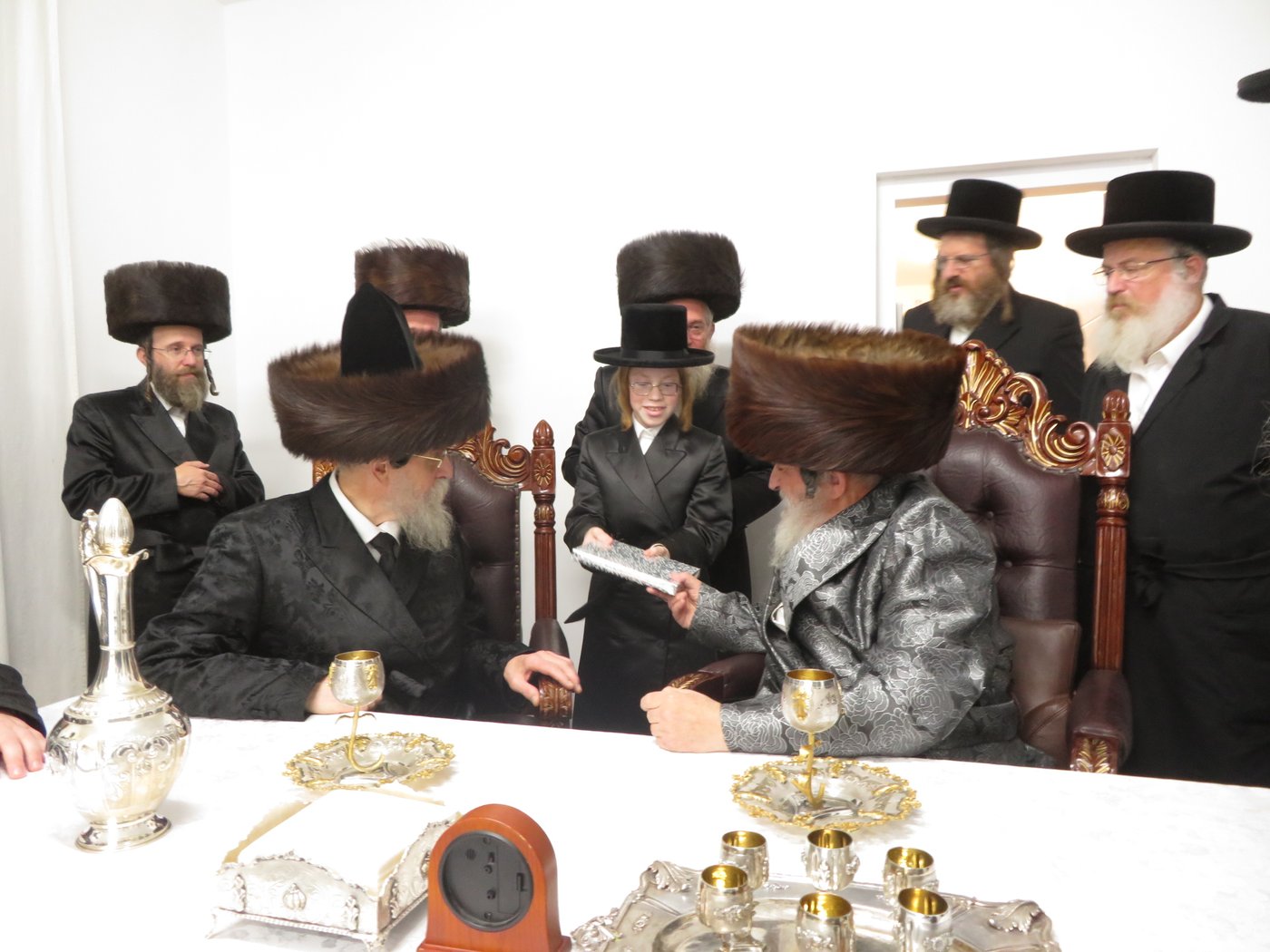 האדמו"ר מבאיאן בביקור אצל האדמו"ר מויז'ניץ