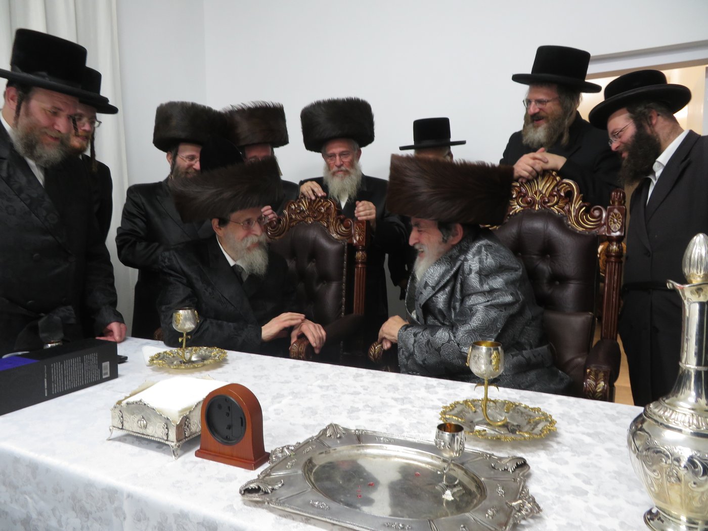 האדמו"ר מבאיאן בביקור אצל האדמו"ר מויז'ניץ