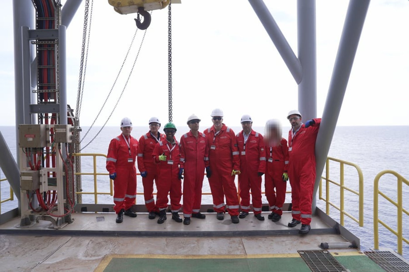 ביקור הוועדה באסדת הגז