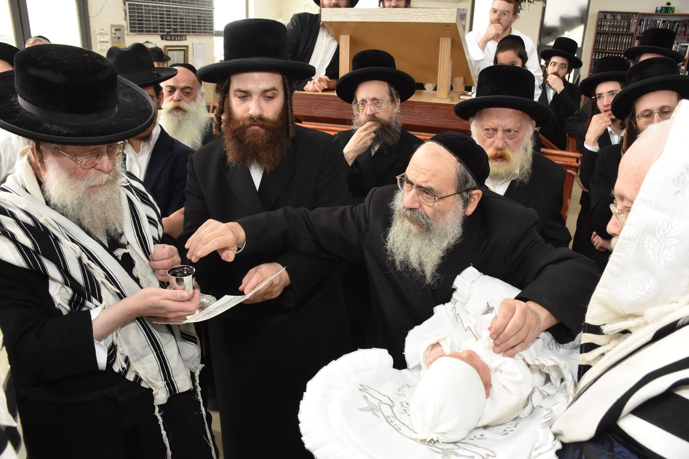 שמחת הברית לנין האדמו"ר מאשלג, ונכד להרב שמעלקא בידרמן