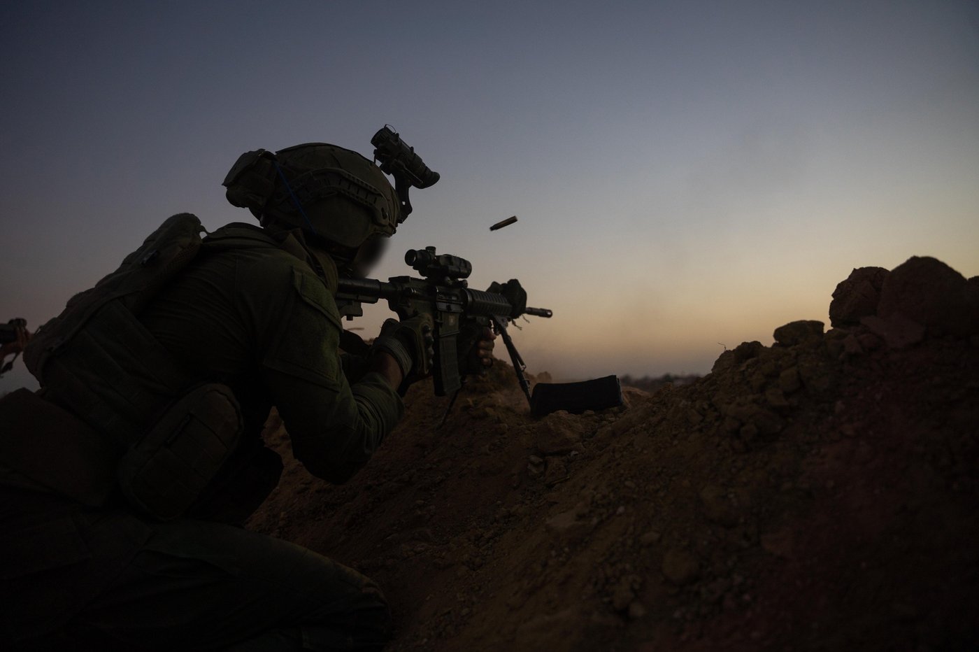 פעילות כוחות צוות הקרב של חטיבת הראל (10) במרחב הקו הצהוב בחאן יונס