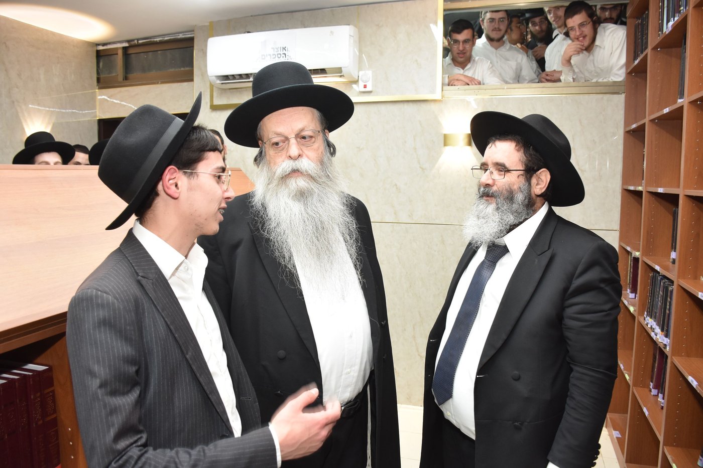 מעמד חנוכת הספרייה ע"ש הגאון רבי שמואל יעקב בורנשטיין זצ"ל