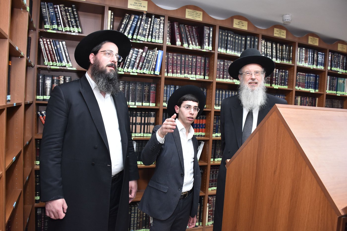 מעמד חנוכת הספרייה ע"ש הגאון רבי שמואל יעקב בורנשטיין זצ"ל