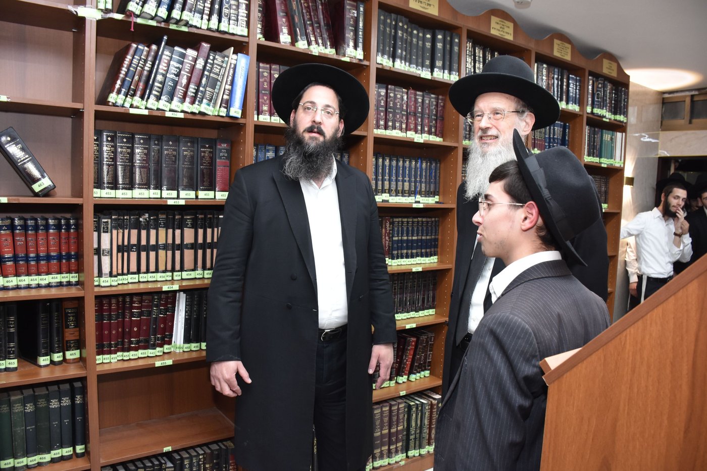 מעמד חנוכת הספרייה ע"ש הגאון רבי שמואל יעקב בורנשטיין זצ"ל