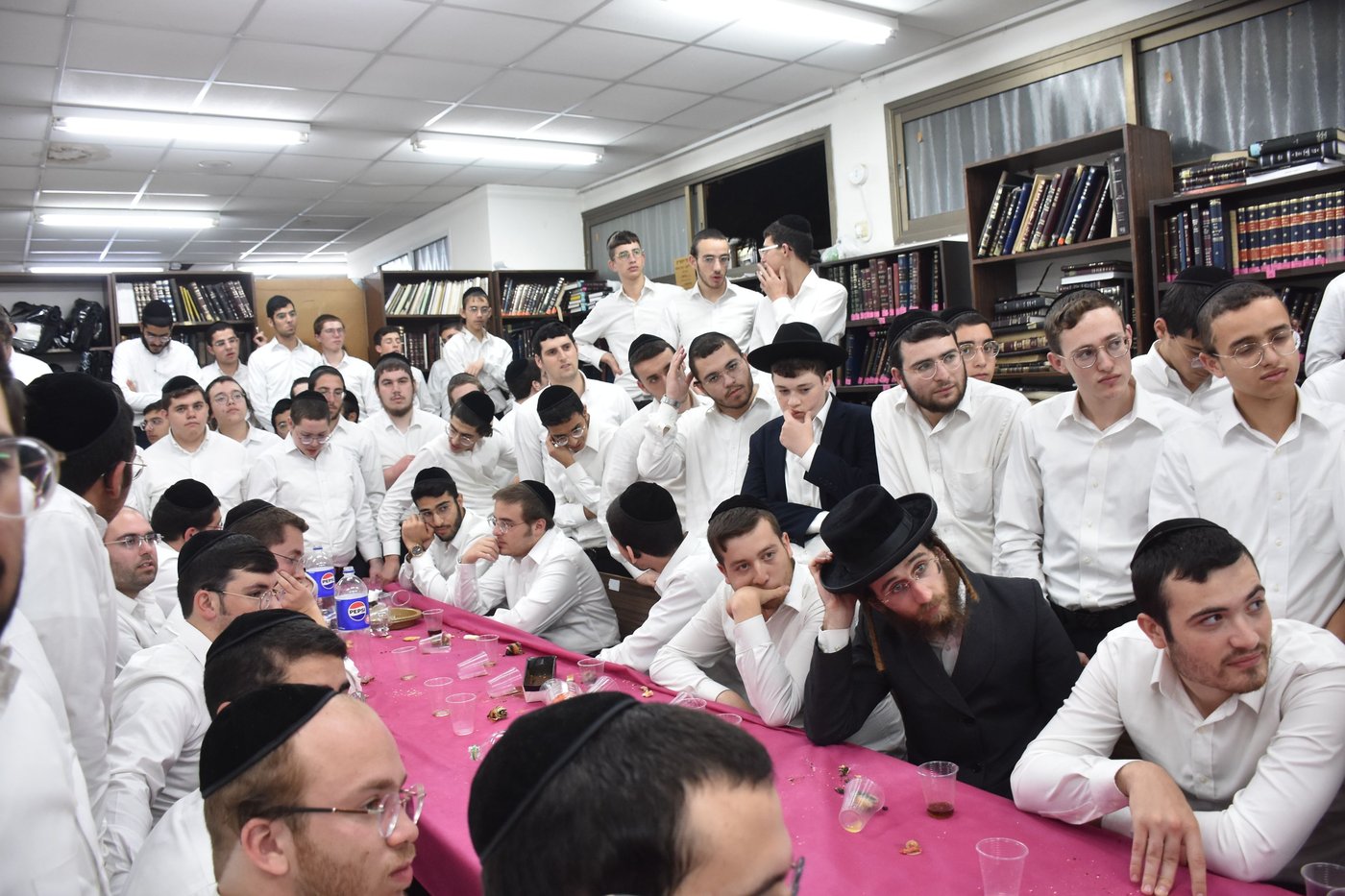 מעמד חנוכת הספרייה ע"ש הגאון רבי שמואל יעקב בורנשטיין זצ"ל