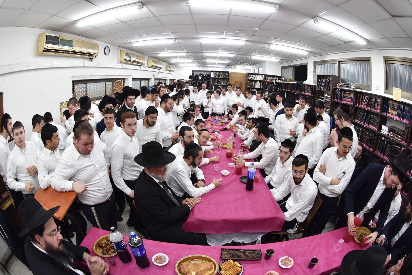 מעמד חנוכת הספרייה ע"ש הגאון רבי שמואל יעקב בורנשטיין זצ"ל