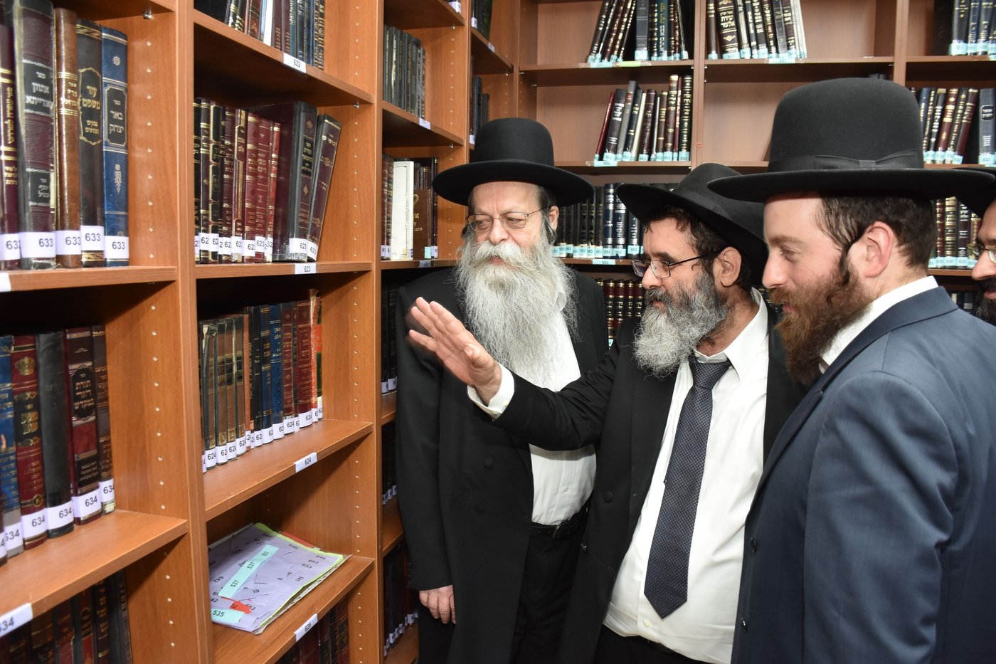 מעמד חנוכת הספרייה ע"ש הגאון רבי שמואל יעקב בורנשטיין זצ"ל