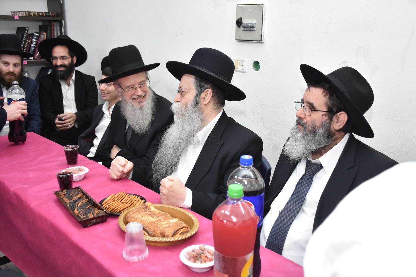 מעמד חנוכת הספרייה ע"ש הגאון רבי שמואל יעקב בורנשטיין זצ"ל