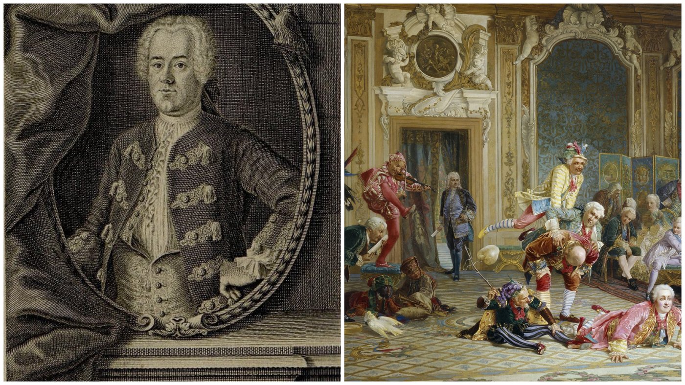 מימין - יאן ד'אקוסטה טורף את הבמה אצל הקיסרית החולה | משמאל איור יואן ד'אקוסטה