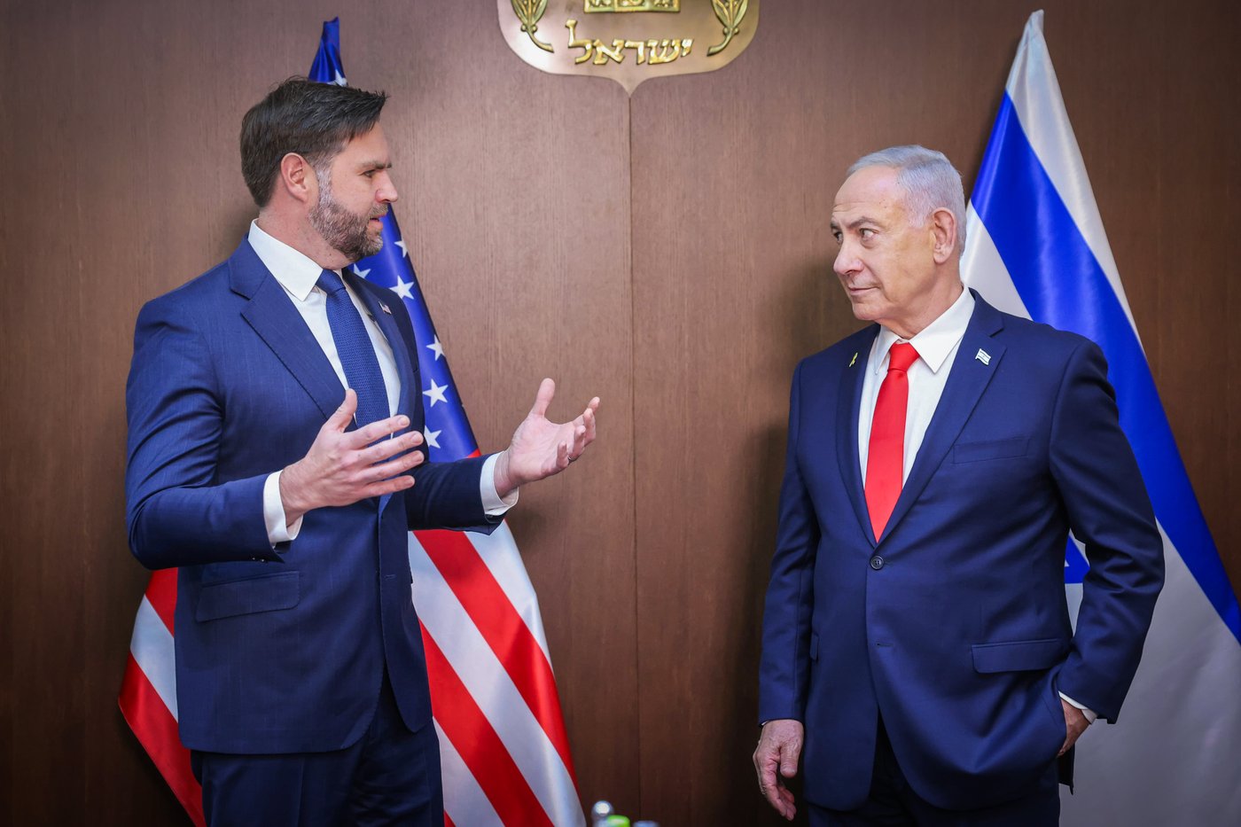 ראש הממשלה בנימין נתניהו עם סגן נשיא ארה"ב ג'יי.די. ואנס