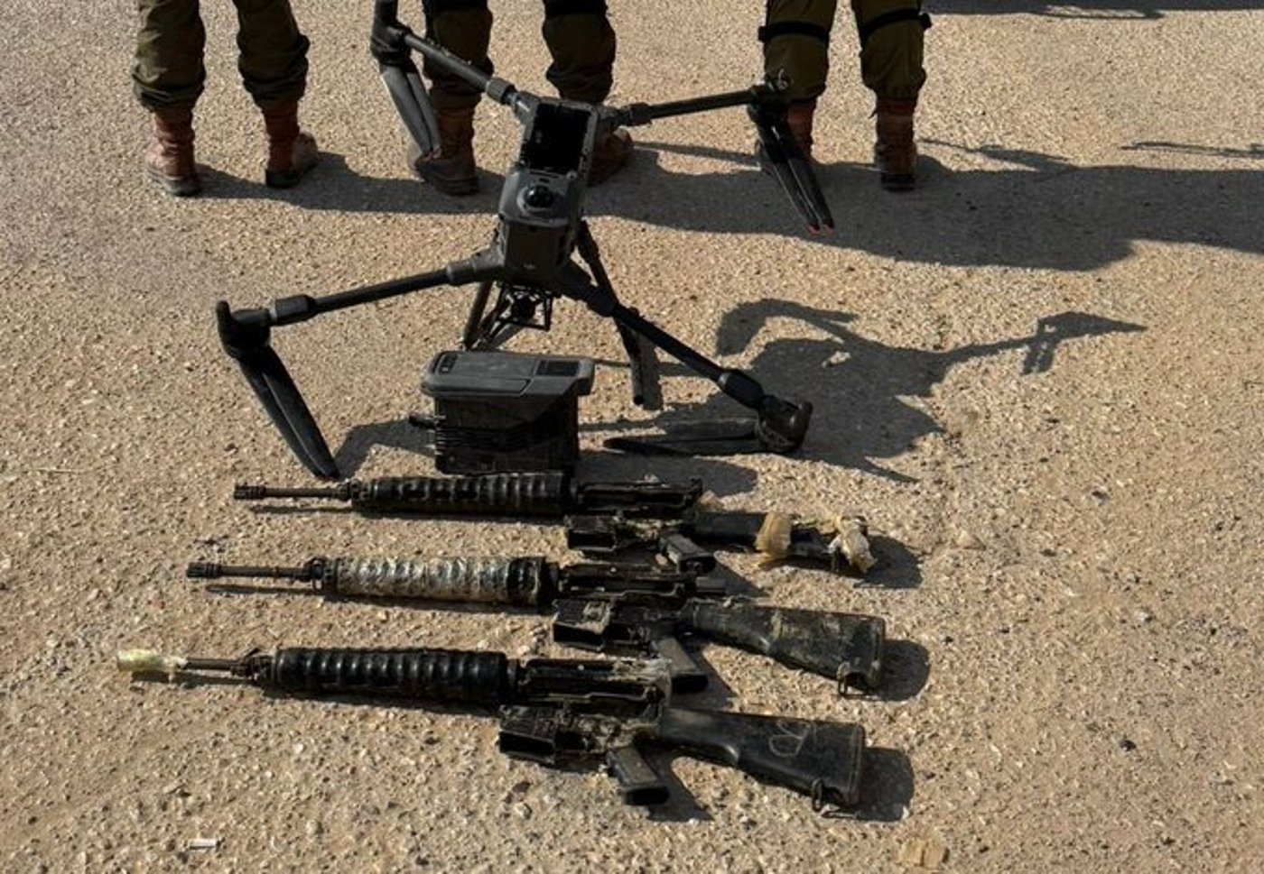 הנשק שנתפס על הרחפן