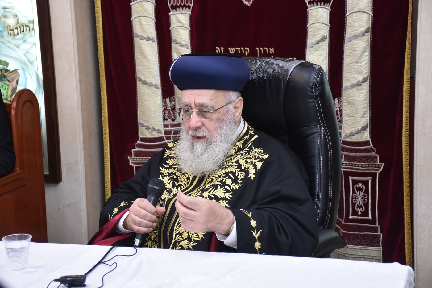 הראשל"צ הגר"י יוסף בביקור בישיבת "אורחות התלמוד"